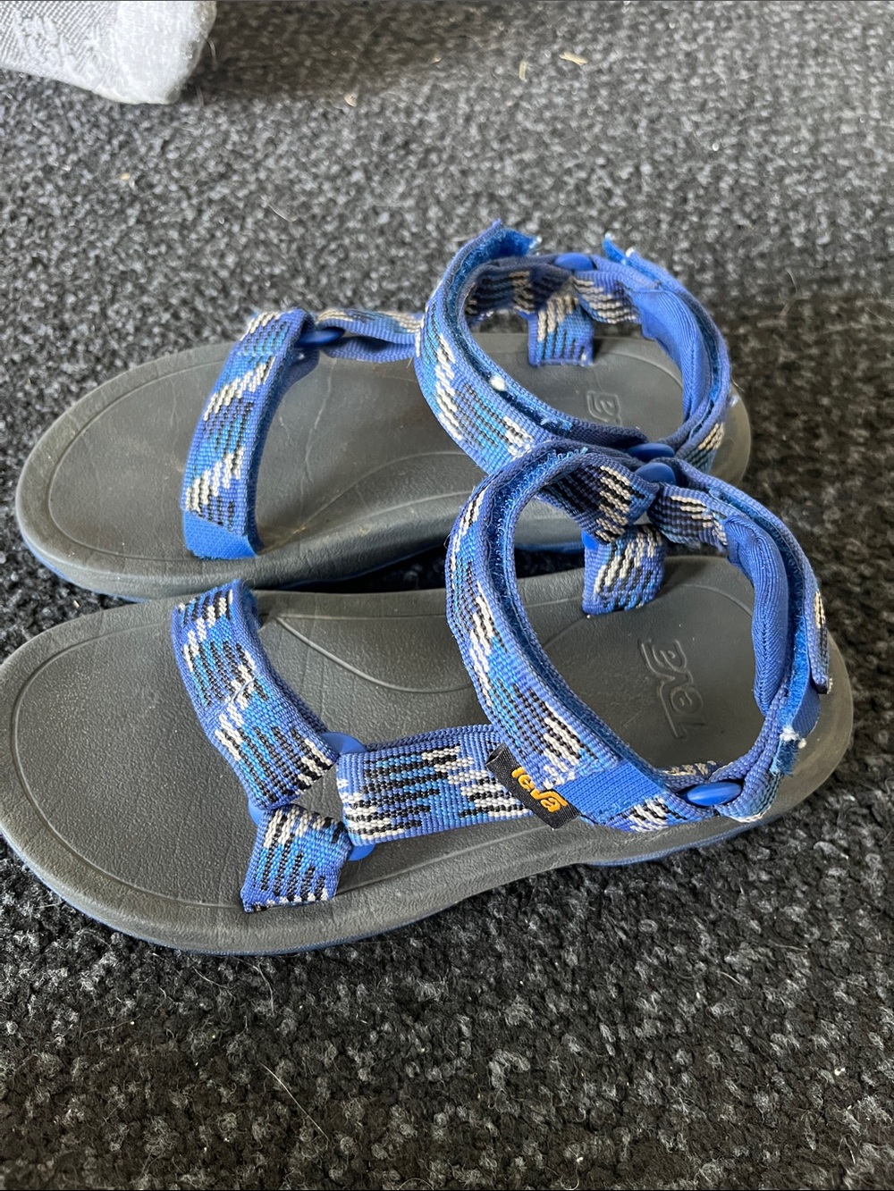 Teva Kids Royal Blue Patterned Webbing Sandals 13K
